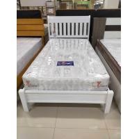 ราคา Livinghome Furniture เตียงไม้ยางพารา รุ่น ACTOR 3.5 ,5 ,6 ฟุต สีขาว 3.5 ฟุต ต่างจังหวัดไม่ประกอบ (12754675)