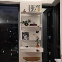 ราคา Morningdewhomey.bkk ชั้นวางของติดผนัง ชั้นวางของอเนกประสงค์ ชั้นวางพร้อมโต๊ะทำงาน ดีไซน์มินิมอล สำหรับแต่งบ้าน 8 (12752907)