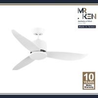 ราคา MR.KEN พัดลมเพดาน รุ่น SEABIRD OD DC Motor พัดลมเพดาน ติดภายนอกได้ภายใต้หลังคา พร้อมรีโมทคอนโทรล 36"-White (12754549)
