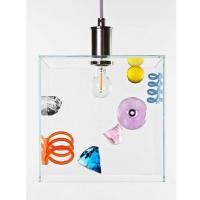 ราคา Morningdewhomey.bkk โคมไฟแก้วใสแขวนเพดานทรงสี่เหลี่ยม ดีไซน์โมเดิร์นแต่งลูกเล่นสีสันเพิ่มเสน่ห์ให้ทุกมุมห้อง มีสาย300*300 (12752826)