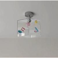ราคา Morningdewhomey.bkk โคมไฟแก้วใสแขวนเพดานทรงสี่เหลี่ยม ดีไซน์โมเดิร์นแต่งลูกเล่นสีสันเพิ่มเสน่ห์ให้ทุกมุมห้อง ไม่มีสาย200*200 (12752829)