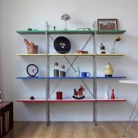 ราคา Morningdewhomey.bkk ชั้นวางikea สไตล์โครงเหล็กดีไซน์โมเดิร์นสไตล์เรโทร ชั้นไม้หลากสี เพิ่มลูกเล่นให้บ้าน 110-35*150 (12752902)