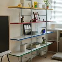 ราคา Morningdewhomey.bkk ชั้นวางของสไตล์มิดเซ็นจูรี่จาก Ikea ดีไซน์เรียบหรู วางของแต่งบ้านได้อย่างมีคลาส สีขาว 110-35*150 (12752922)