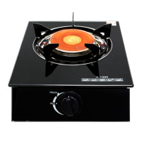 ราคา Galaxy เตาแก๊สหน้ากระจกหัวเดี่ยว รุ่น X-1600 เตาแก๊ส เตาเดี่ยว ผิวหน้ากระจกนิรภัย เตาแก๊ส 1 หัว - ขนาดหน้าเตา 29.5X36X10 ซ.ม. หัวเดี่ยว ดำ (10201781)