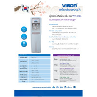 ราคา Visor ตู้กดน้ำร้อน-เย็น รุ่น W2-310L ระบบ Nano pH (10283058)