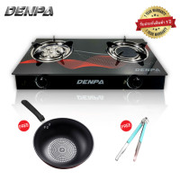 ราคา DENPA เตาแก๊สหน้ากระจก ทันสมัย สีดำ (10419339)