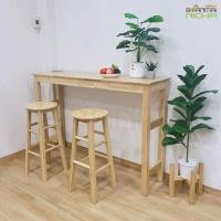 ราคา Baanmainicha ชุด โต๊ะกาแฟโต๊ะ1+ เก้าอี้ทรงสูง2 150x40x110 cm. (10444140)