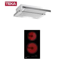 ราคา TEKA เครื่องดูดควัน รุ่น EL 60 แถม เตาเซรามิคไฟฟ้า รุ่น VE 2 NK 60 ซม. สแตนเลส (10779825)