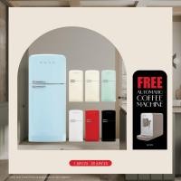 ราคา SMEG ตู้เย็น FAB50 สีเขียว พาสเทล (10819865)