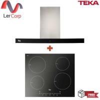 ราคา TEKA เตา induction 4 หัวตา 60 ซม. IBS 64900 TCS + เครื่องดูดควัน 90 ซม. LDH TC 90 ดำ (10889444)