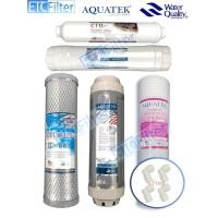ราคา ETC Filter ชุดไส้กรอง Aquatek 5-6 ขั้นตอน มีแบบ UF ให้เลือก normal UF 5 ขั้นตอน (10927425)