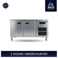 ราคา ARCO STAINLESS 2 Doors Under Counter ตู้เย็นเคาน์เตอร์สแตนเลส สแตนเลสเกรด304 CHILLER/FREEZER stainless 1500x750x850 MM. FREEZER (10993389)