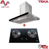 ราคา (TEKA) เตาแก๊ส GL 73 2G AI AL 2TR เครื่องดูดควันติดผนัง รุ่น LDH TC 90.1 ดำ (11082285)