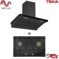 ราคา (teka) เครื่องดูดควัน dha 90 bk + เตาแก๊ส 2 หัวเตา รุ่น gti 78 2g ai al 2tr (12178927)