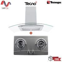 ราคา (tecnogas) tecnostar เครื่องดูดควัน 90 ซม. รุ่น tns hd 3590 gb + เตาแก๊ส 2 หัว รุ่น tns hb jet ss (12284291)