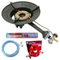 ราคา SAMURAI เตาแก๊สแม่ค้า หัวเตาแรงดันสูง เตาเร่ง KB5 (เลือกชุดหัวปรับได้) KB5 + L-322 (12305344)