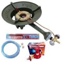 ราคา SAMURAI เตาแก๊สแม่ค้า หัวเตาแรงดันสูง เตาเร่ง KB5 (เลือกชุดหัวปรับได้) KB5 + L-322S (12305345)