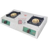 ราคา Lucky flame เตาแก๊สตั้งโต๊ะคู่ หัวทองเหลือง บอดี้สแตนเลส ทั้งตัว รุ่น HQ-102S (เลือกหัวปรับแรงดันได้) HQ-102S (12312616)