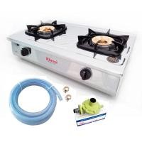 ราคา Rinnai เตาแก๊สตั้งโต๊ะ 2หัวเตาทองเหลือง บอดี้สแตนเลสหนาพิเศษ รุ่น RT-711SS RT-711SS + ชุด L-325 (12314554)