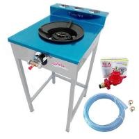 ราคา Lucky flame เตาแก๊สชั้น เตาแรงดันสูง KB5 1หัว + SCG หัวปรับแก๊ส รุ่น R-924 + สายยางนำแก๊ส หลากสี (12327610)