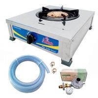 ราคา amoเตาแก๊สตั้งโต๊ะเดี่ยว หัวทองเหลือง สแตนเลสหนา+หัวปรับปลอดภัย มีมาตรวัดแรงดันls-325sgพร้อมสายแก๊ส (12327621)