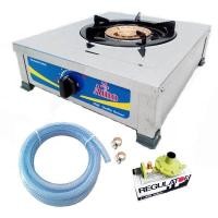 ราคา amo เตาแก๊สตั้งโต๊ะเดี่ยว หัวทองเหลือง สแตนเลสหนา+หัวปรับปลอดภัยl-325sพร้อมสายแก๊ส (12327618)