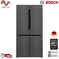 ราคา (bosch) ตู้เย็น french door bottom freezer, multi door 4 ประตู 21q รุ่น kfn96axea blacksteel (12457025)