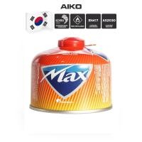 ราคา AIKO MAX-230 แก๊สซาลาเปา Maxsun ที่ได้รับการรับรองมาตรฐาน EN417 Screw Type แก๊สกระป๋อง แก๊ส gas (12567526)
