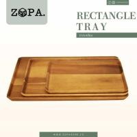 ราคา Zopawood ถาดเหลี่ยมไม้จามจุรี ขนาด M แบบที่ 2 26.3x35.2x2 ซม. เหลี่ยม น้ำตาล (10258111)