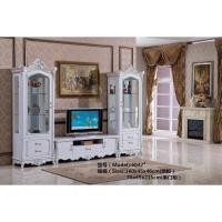 ราคา TRIODECOR ชุดที่วางทีวี พร้อมตู้ตั้งโชว์สองตัว classic (12097189)