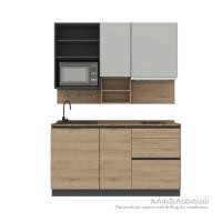 ราคา INDEX LIVING MALL ชุดครัว รุ่นคูซิน่า สีแกรนด์ โอ๊ค 160 ซม.(ไม่มีซิงค์) (12572995)