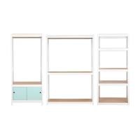 ราคา INDEX LIVING MALL ชุดชั้นวางของ 5 ชั้น พร้อมโครงตู้เสื้อผ้า รุ่นอีซี่เชลฟ์ (3 ชิ้น/ชุด) สีขาว/ฟ้าอ่อน (12573056)