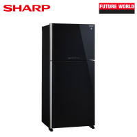 ราคา SHARP ตู้เย็น 2 ประตู รุ่น SJ-X510GP2-BK ขนาด 18.4 คิว สีกระจกดำ (12621099)