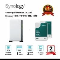 ราคา Synology DiskStation DS223j 2-Bay + 2 x Synology HDD 4TB/6TB/8TB/12TB DS223j + 8TBx2 (12653704)