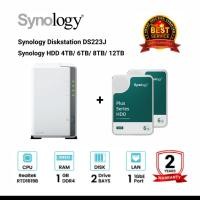 ราคา Synology DiskStation DS223j 2-Bay + 2 x Synology HDD 4TB/6TB/8TB/12TB DS223j + 6TBx2 (12653707)