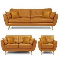 ราคา DUDEE โซฟา รุ่น SF30 หนังPU โซฟาห้องนั่งเล่น นุ่มสบาย ขาเหล็กสีทอง คลาสสิค SF30กาแฟ,2ที่นั่ง (12718864)