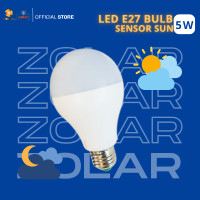 ราคา ZOLAR | ZOLAR LED E27 BULB 5W เปิดอัตโนมัติกลางคืน ปิดอัตโนมัติกลางวันSENSOR SUN 5W WHITE (12750157)