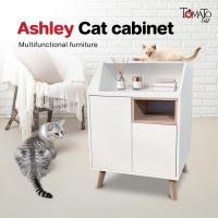 ราคา Tomato CatZ ตู้แมว Ashley Cat cabinet กว้าง62.5ซม | ตู้แมวอเนกประสงค์ ห้องน้ำแมว ที่ลับเล็บแมว ตู้เก็บของ TC-CC-AL-01-ขาว (12755832)