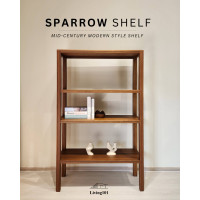 ราคา Living101 - ชั้นวางของไม้สัก รุ่น Sparrow วอลนัท (Walnut) (12755307)