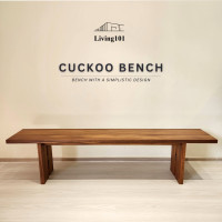 ราคา Living101 ม้านั่งไม้สัก รุ่น Cuckoo Medium สักธรรมชาติ (Teak) (12755300)