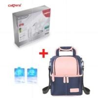 ราคา Pump Nom Happy Camera Baby เครื่องปั๊มนมไฟฟ้าแบบปั๊มคู่ รุ่น WW5360 แบตในตัว 2 ชม. เครือง+bag พีช+เจล2 (12300134)