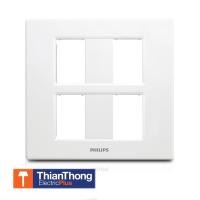 ราคา Philips หน้ากาก ฝา 4 ช่อง ฟิลิปส์ รุ่นลีฟ LeafStyle 4M Cover (White สีขาว) สีขาว Philips หน้ากาก ฝา 4 ช่อง ฟิลิปส์ รุ่นลีฟ LeafStyle 4M Cover (10127450)