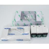 ราคา All_equipment ชุดสวิตซ์ 1 ทาง Panasonic WEG5001K 3ตัว พร้อมหน้ากากPanasonic 3 ช่อง แท้ และบ๊อกลอย Normal (12278272)