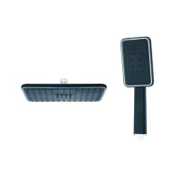 ราคา ชุดหัวฝักบัวก้านแข็งและฝักบัวสายอ่อน 1ระบบ รุ่นTM-341 Verno สีดำ โมเดิร์น (10112569)