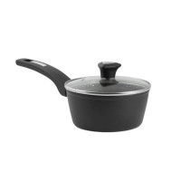 ราคา CS หม้อปรุงอาหารมาร์ลายหินอ่อน Ø 16ซม.(พร้อมฝาปิด) สีดำ (10091736)