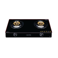 ราคา Lucky Flame เตาแก๊ส,เตาแก๊สแบบตั้งโต๊ะ 2หัว, เตากล่องคู่ ,เตาแก๊สอัจฉริยะ เตาแก๊ส รุ่น AG-112SSC รับประกันวาล์วแก๊ส 5 ปี 40x70x16 สีดำ (10139147)