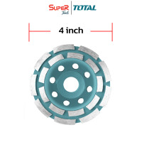 ราคา TOTAL ใบเพชรขัดปูนสองชั้น รุ่น TAC2421001 เครื่องมือช่าง (10218436)