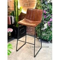 ราคา BANGKOKCHAIR เก้าอี้บาร์ หนัง PU สีน้ำตาล สีดำ สีเขียววินเทจ อินดัสเทรียลลอฟท์ SPU-402 สวยนั่งสบาย เพื่อร้านอาหาร บาร์ ร้านกาแฟ โรงแรม โรงเรียน สีน้ำ (10213750)