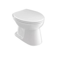 ราคา PREMA สุขภัณฑ์นั่งราบราดน้ำ (ท่อลงพื้น ) P3801ST ขาว ขาว (10222453)