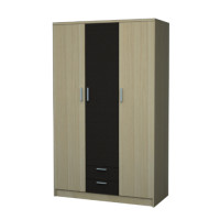 ราคา โกลบอลเฮ้าส์ ตู้เสื้อผ้า Delicato 3 บาน 2 ลิ้นชัก REAL สีน้ำตาลเข้ม (10210884)